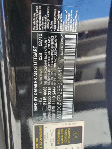 2011 Mercedes-Benz E 350 VIN: WDDKJ5GB2BF074648 Lot: 54578914