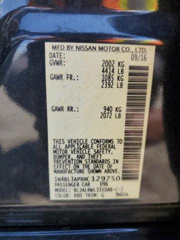 1N4BL3APXHC129750 2017 NISSAN ALTIMA - Image 12