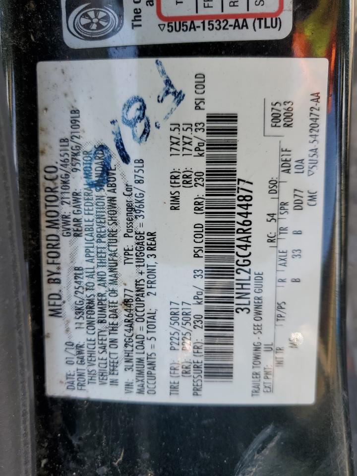 3LNHL2GC4AR644877 2010 Lincoln Mkz