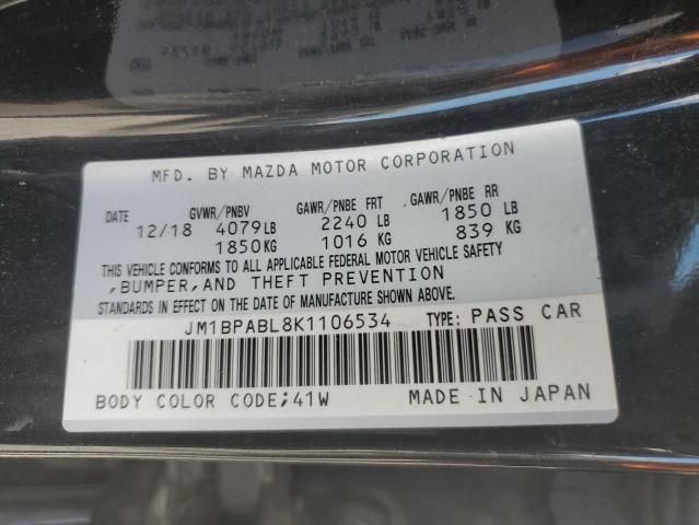 2019 Mazda 3 VIN: JM1BPABL8K1106534 Lot: 54806174