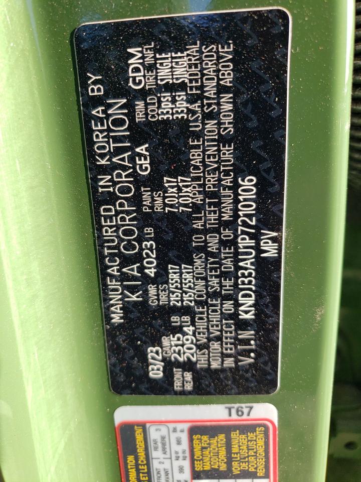 KNDJ33AU1P7210106 2023 Kia Soul Ex