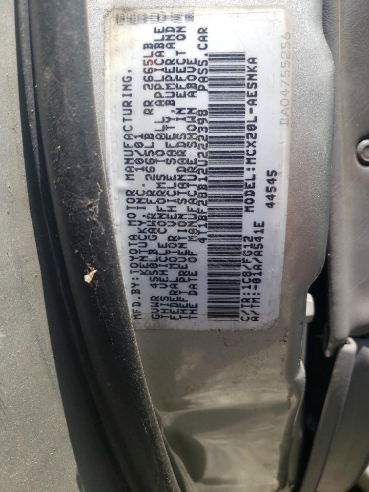 4T1BF28B12U222398 2002 Toyota Avalon Xl