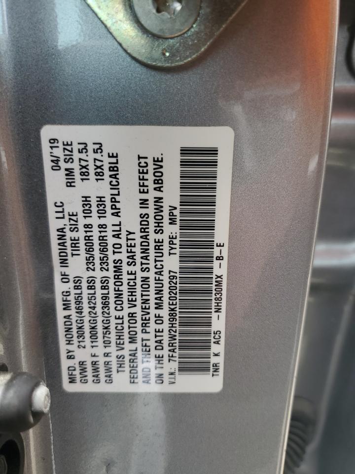 7FARW2H98KE020297 HONDA CRV 2019