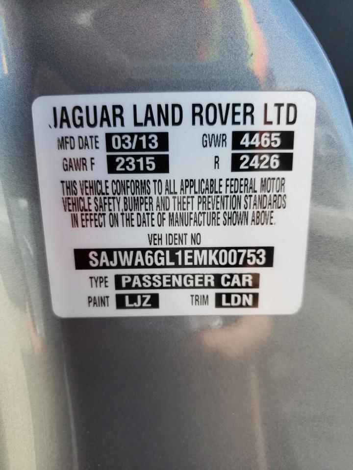 SAJWA6GL1EMK00753 2014 Jaguar F-Type V8 S