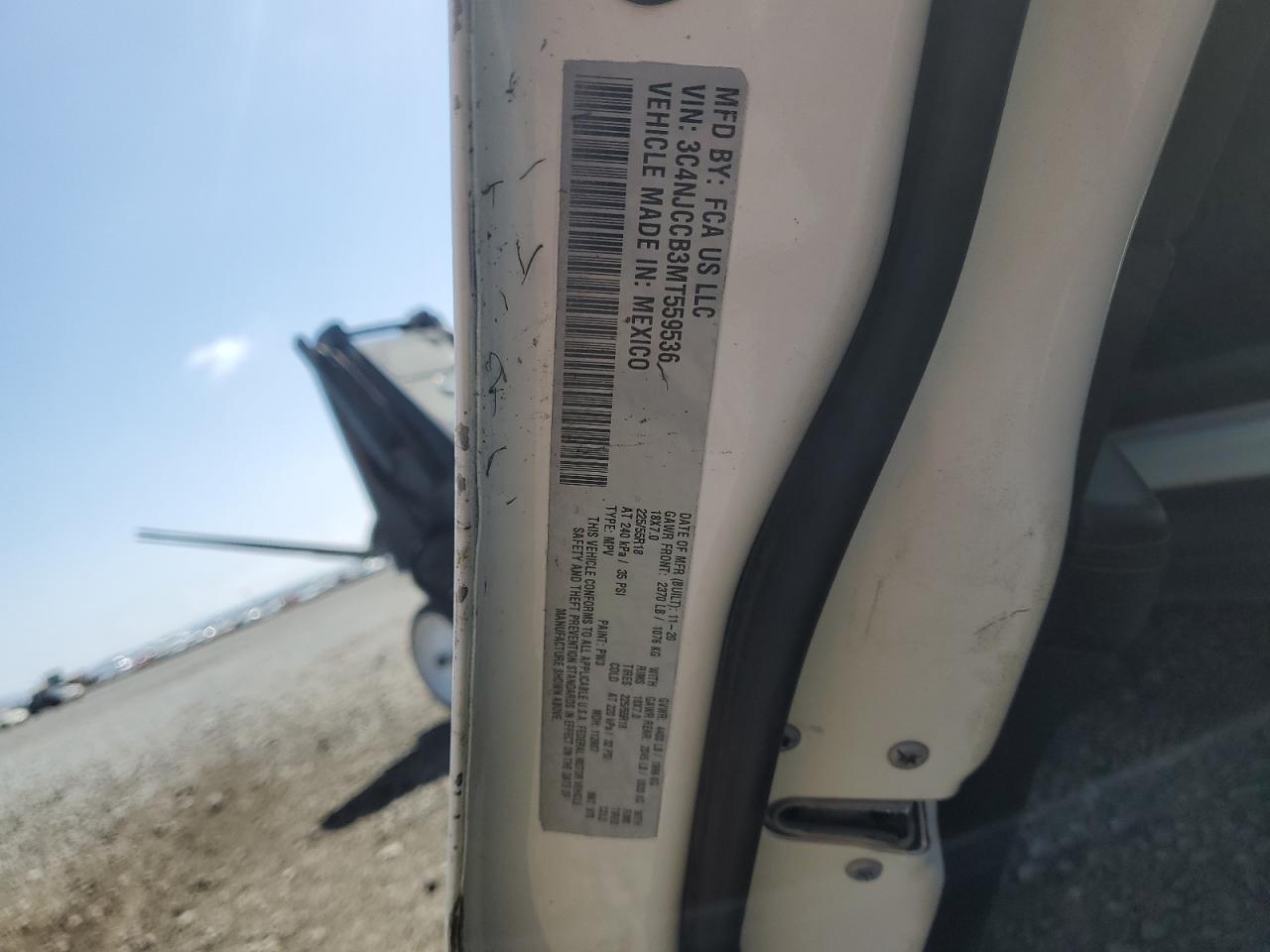 3C4NJCCB3MT559536 2021 Jeep Compass Limited