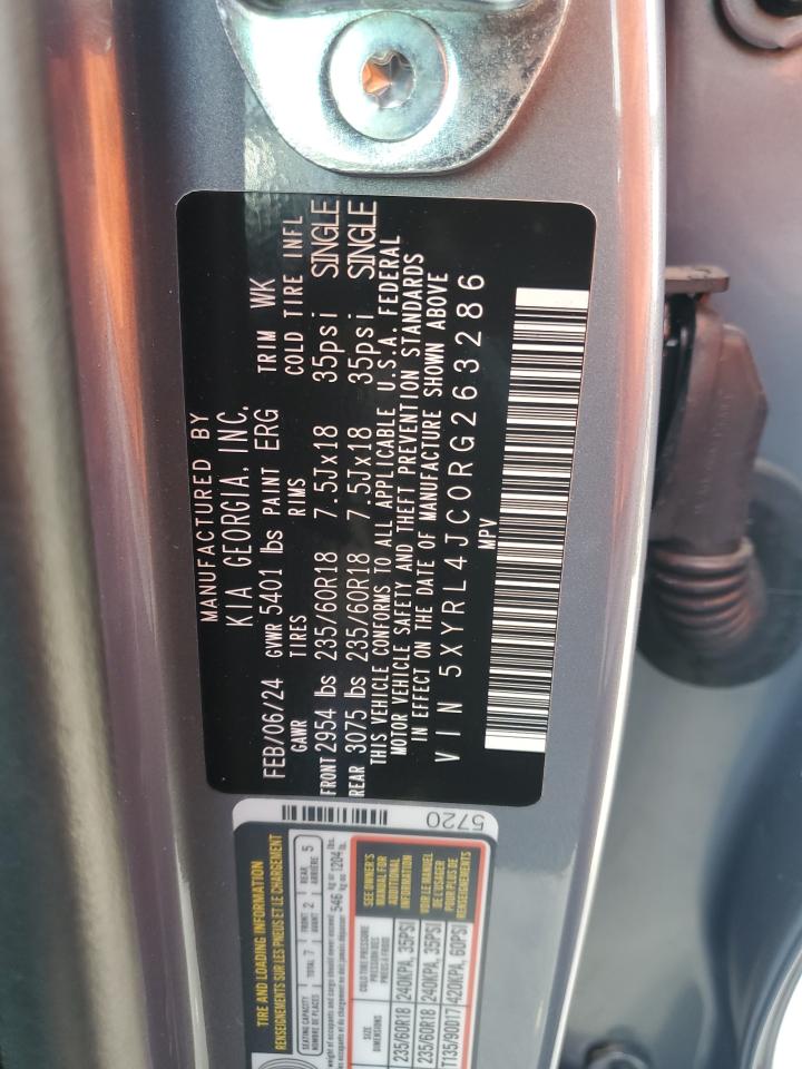 5XYRL4JC0RG263286 2024 Kia Sorento S