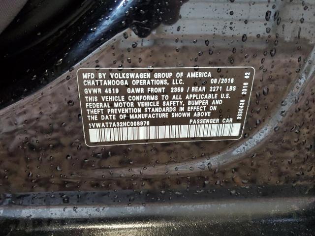 1VWAT7A32HC008976 2017 VOLKSWAGEN PASSAT - Image 13