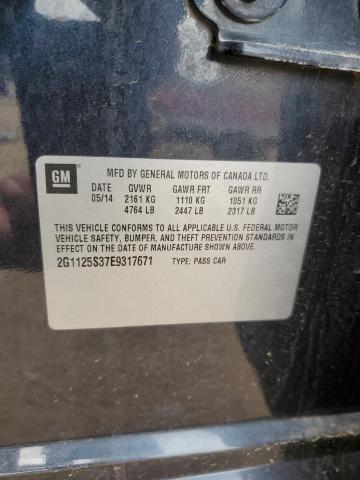 2014 Chevrolet Impala Lt VIN: 2G1125S37E9317671 Lot: 54794024