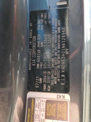 2022 KIA CARNIVAL S KNDNE5H31N6128948