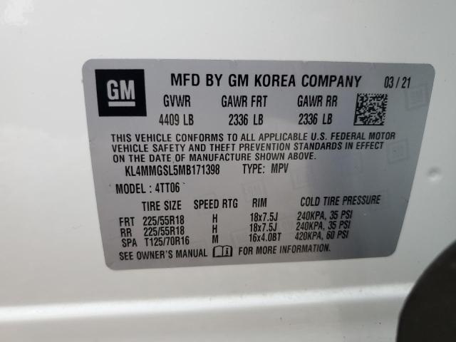 2021 Buick Encore Gx Essence VIN: KL4MMGSL5MB171398 Lot: 56691294