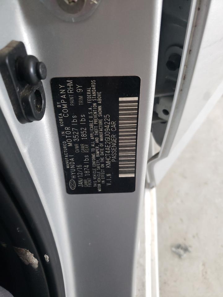 KMHCT4AE2GU094225 2016 Hyundai Accent Se