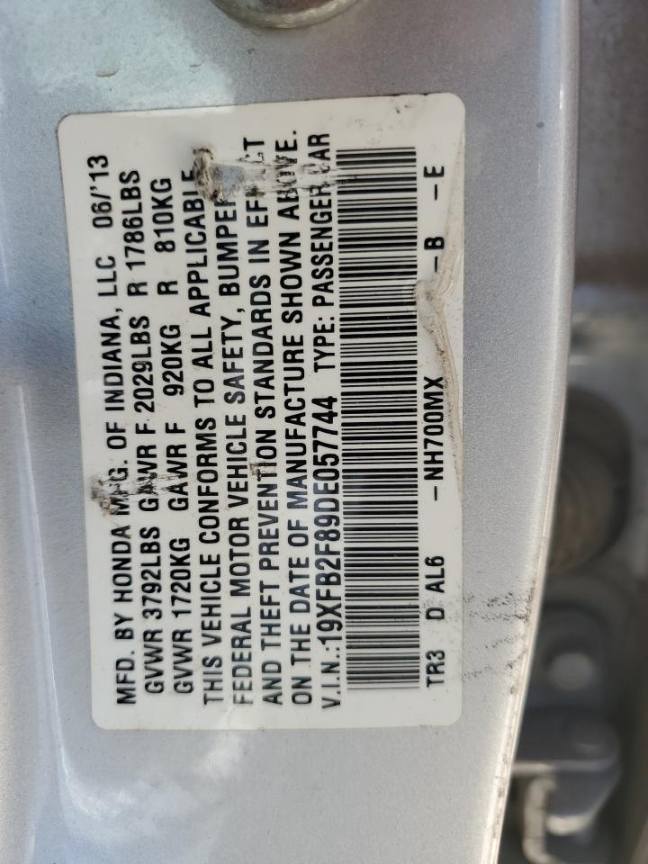 19XFB2F89DE057744 2013 Honda Civic Ex