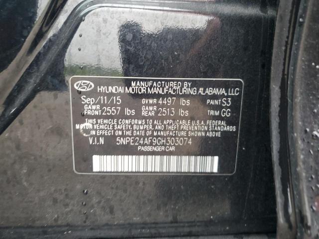 2016 HYUNDAI SONATA SE - 5NPE24AF9GH303074