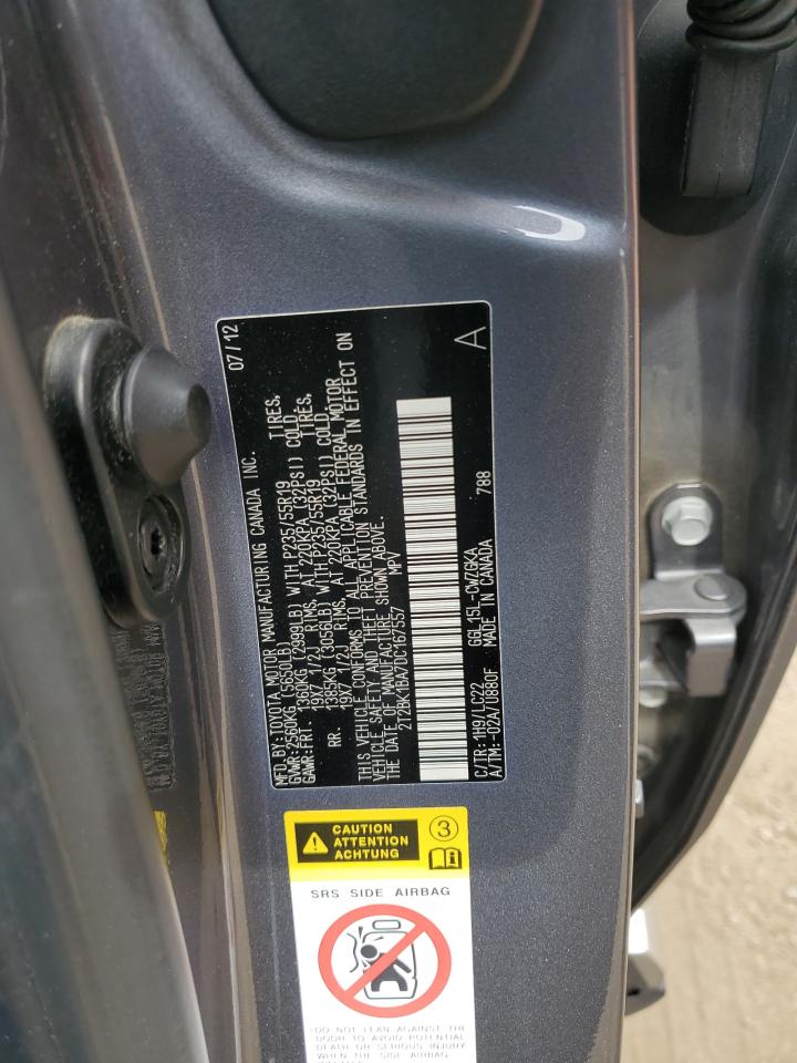 2T2BK1BA7DC167557 2013 Lexus Rx 350 Base