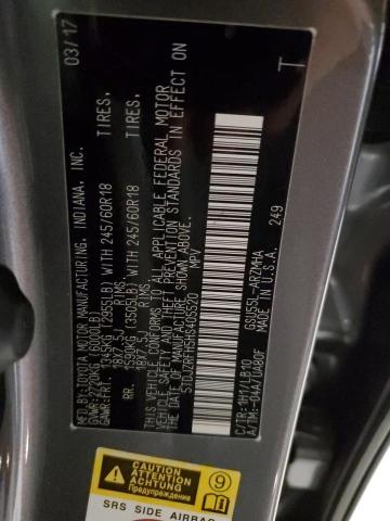 2017 Toyota Highlander Se VIN: 5TDJZRFH5HS405520 Lot: 56024474