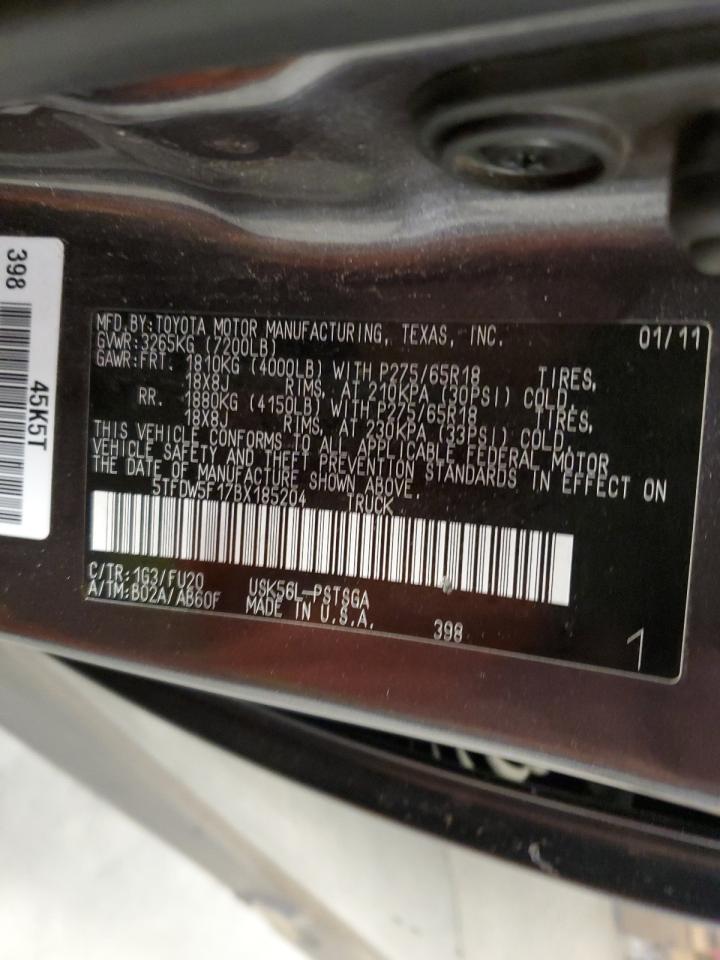 5TFDW5F17BX185204 2011 Toyota Tundra Crewmax Sr5