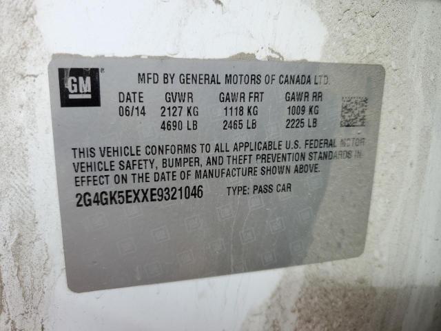 2G4GK5EXXE9321046 2014 Buick Regal