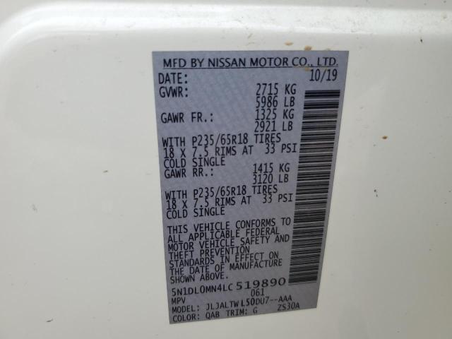2020 INFINITI QX60 LUXE - 5N1DL0MN4LC519890