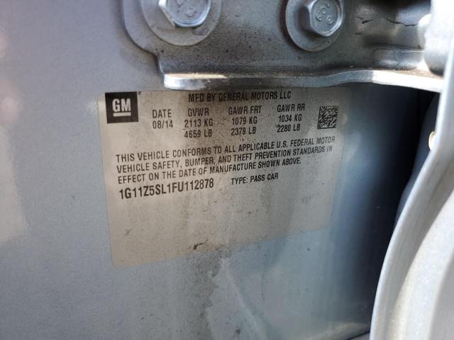 2015 Chevrolet Impala Ls VIN: 1G11Z5SL1FU112878 Lot: 55210314