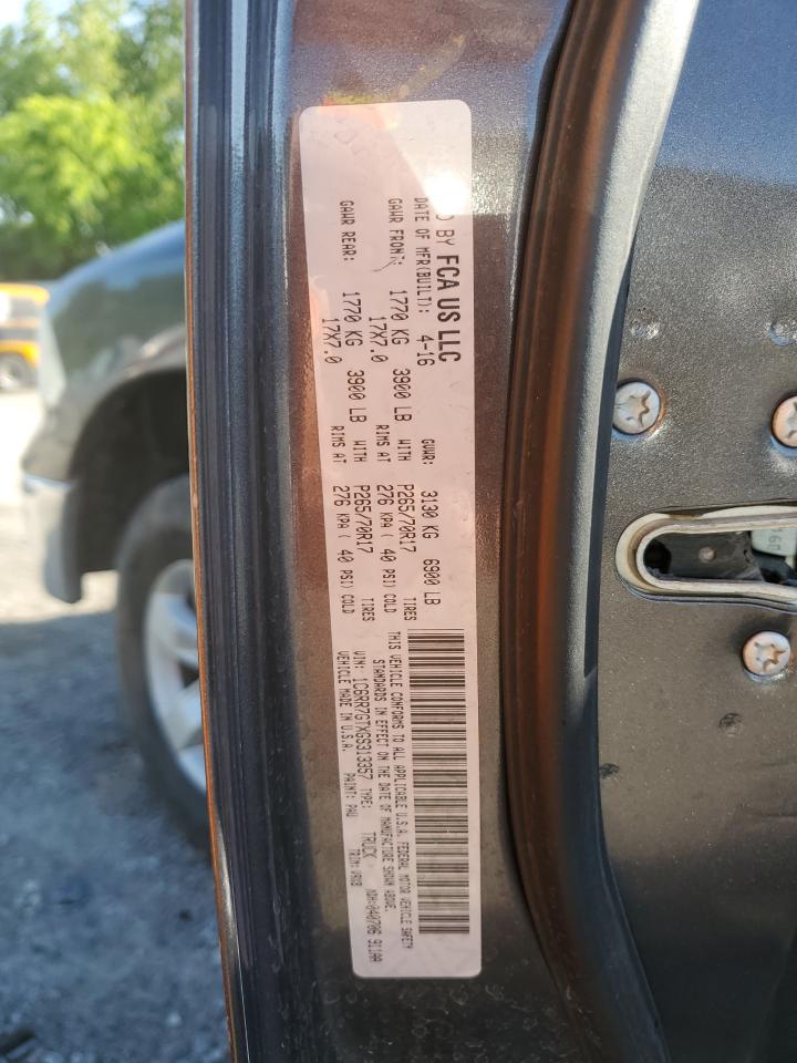 1C6RR7GTXGS313357 2016 Ram 1500 Slt