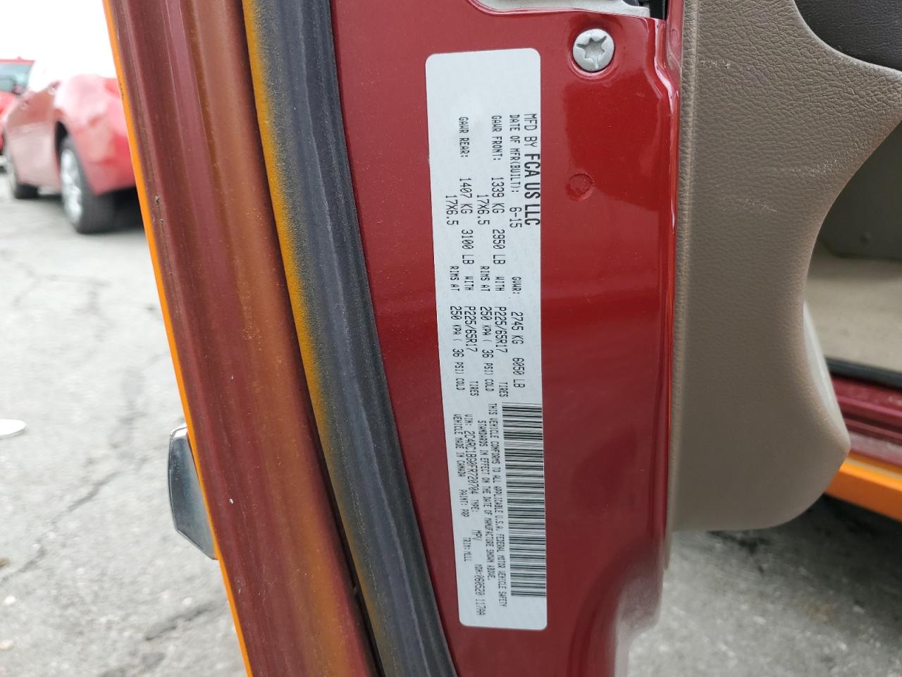 2C4RC1BG0FR720704 2015 Chrysler Town & Country Touring