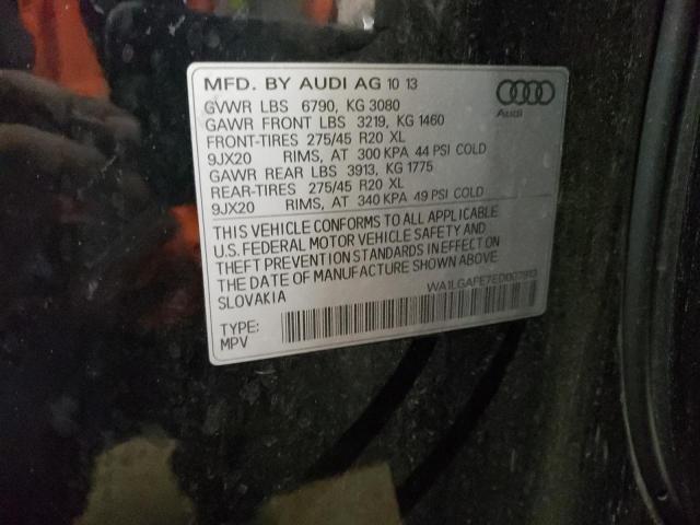 2014 Audi Q7 Premium Plus VIN: WA1LGAFE7ED007913 Lot: 56690604