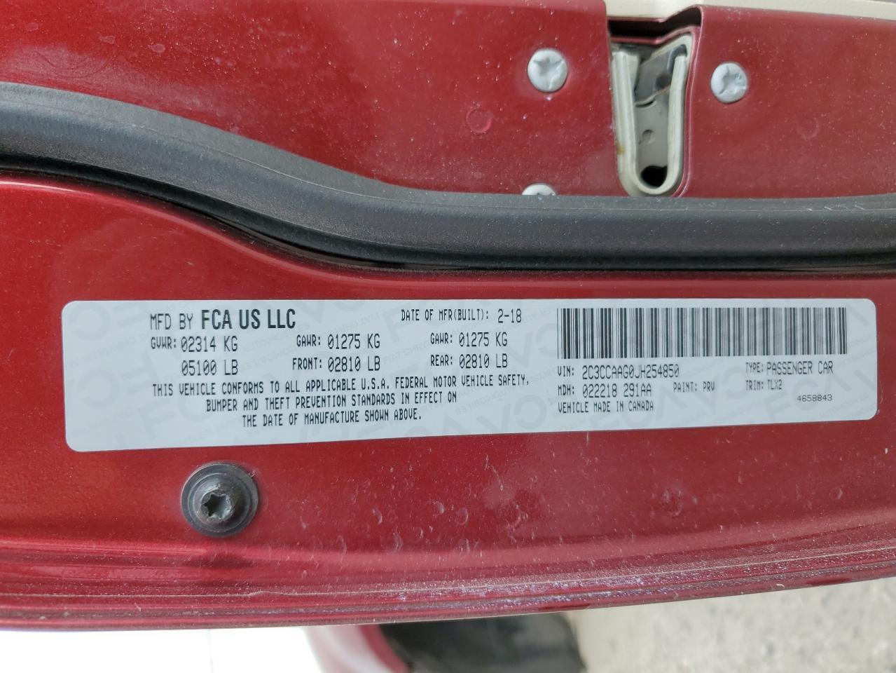 2C3CCAAG9GH321065 2016 Chrysler 300 Limited