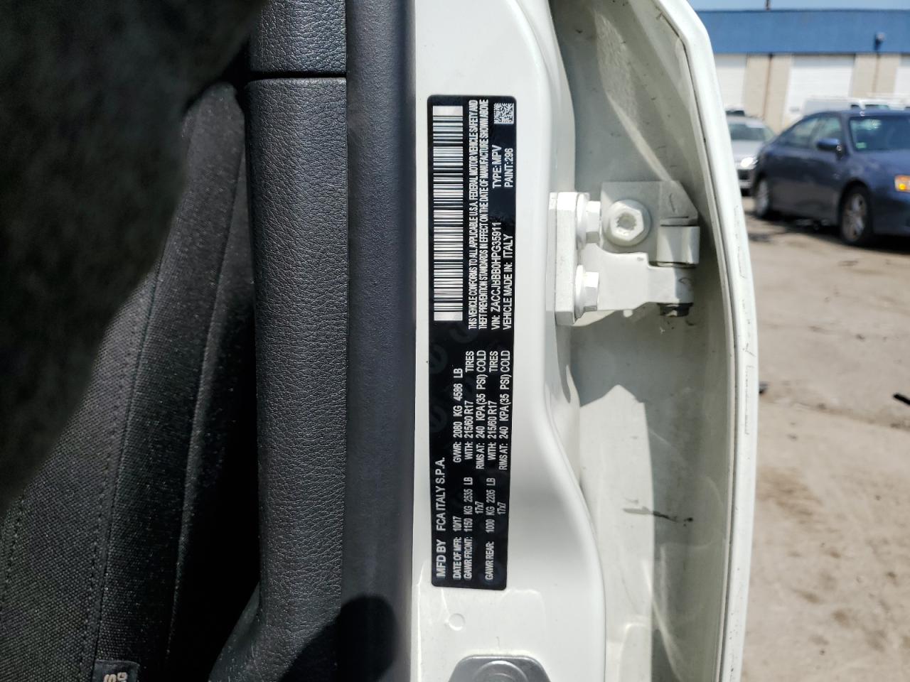 ZACCJBBB0HPG35911 2017 Jeep Renegade Latitude