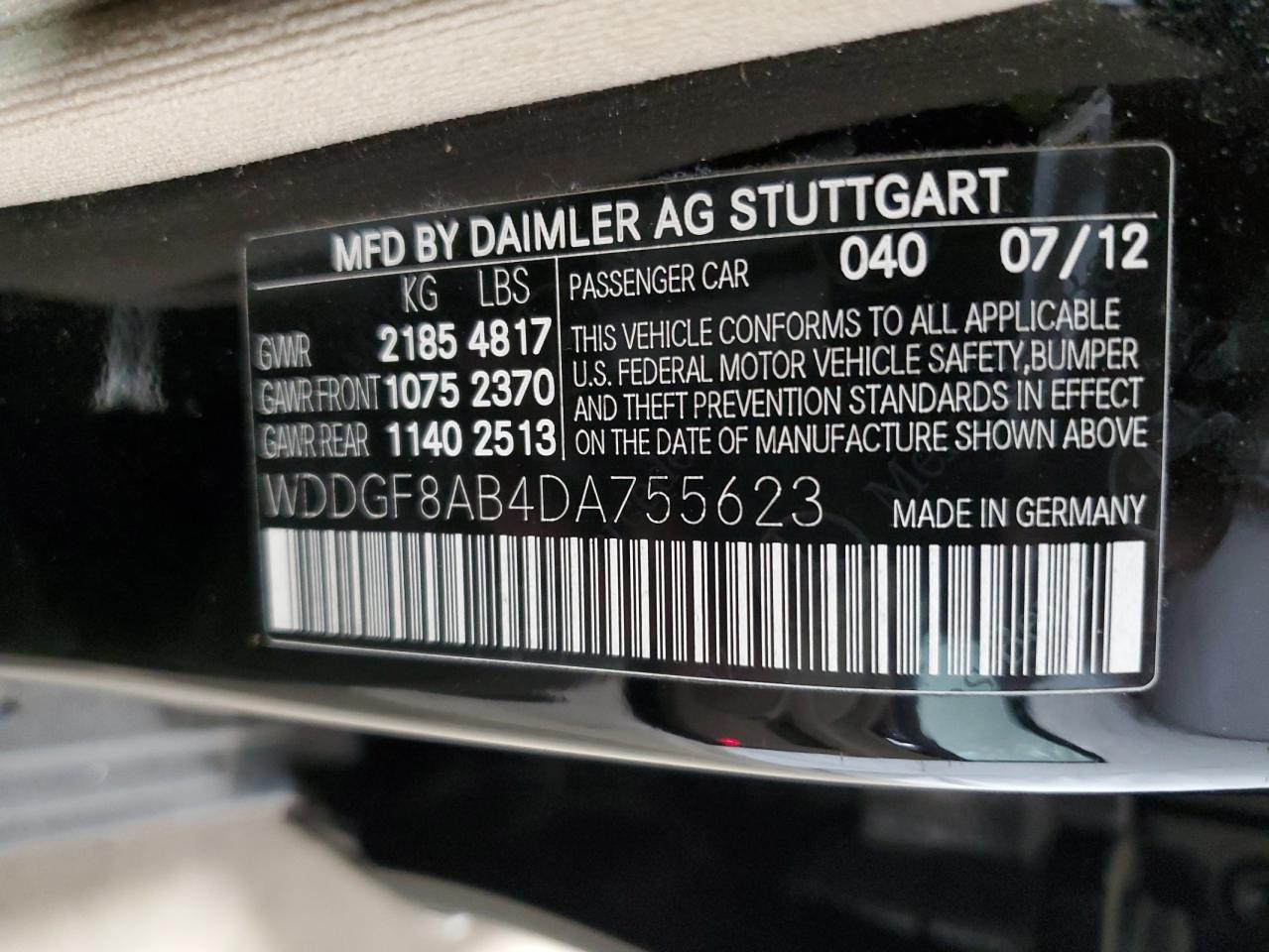 WDDGF8AB4DA755623 2013 Mercedes-Benz C 300 4Matic