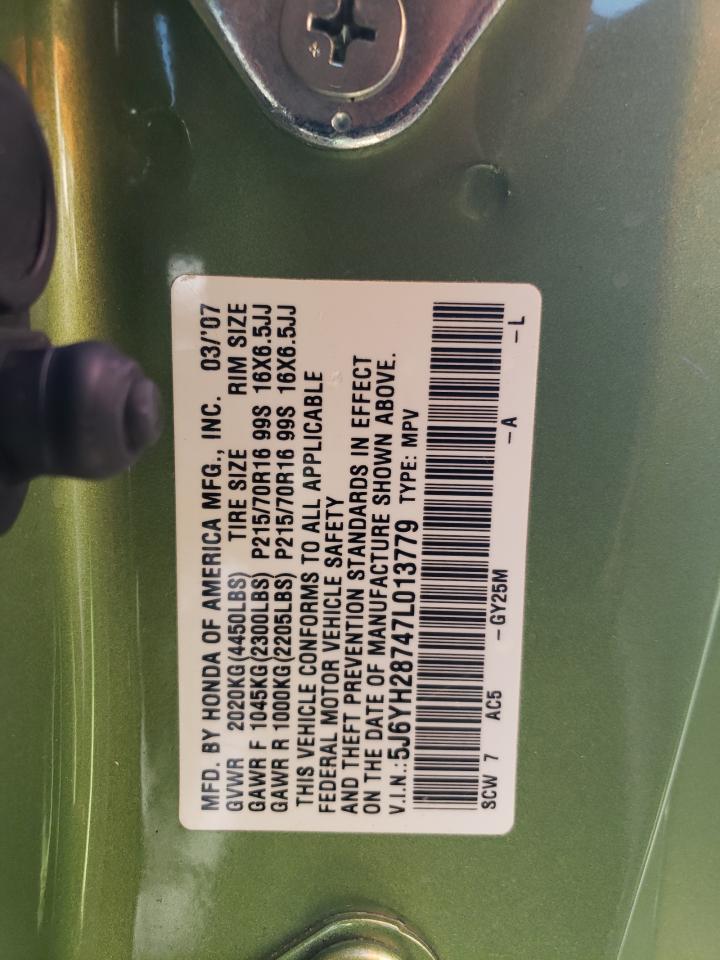 5J6YH28747L013779 2007 Honda Element Ex