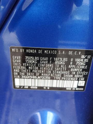 2018 HONDA FIT SPORT - 3HGGK5H66JM700359