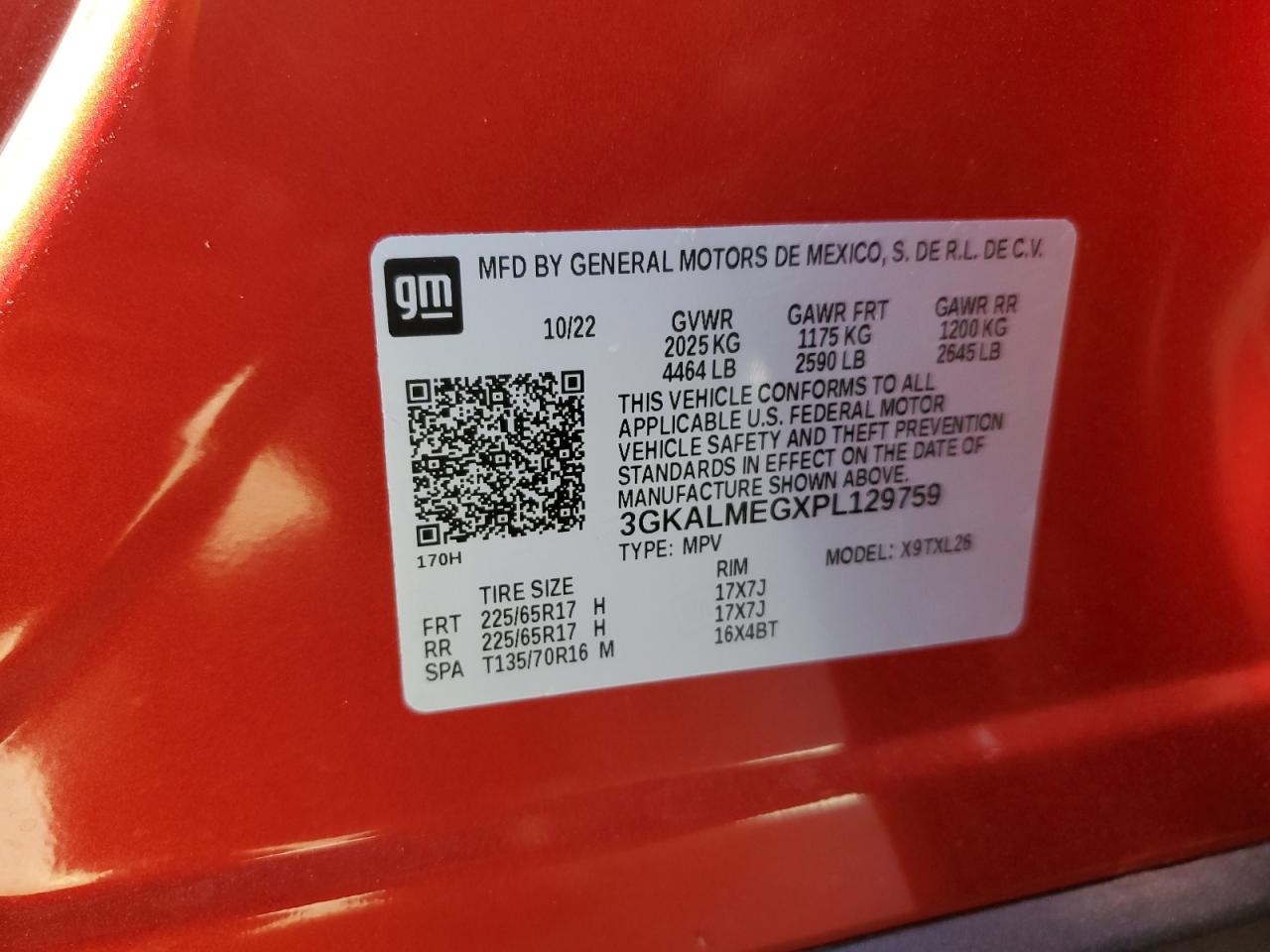 3GKALMEGXPL129759 2023 GMC Terrain Sle