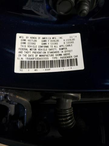 VIN 19UUA9F50EA003005 2014 Acura TL, Tech no.12