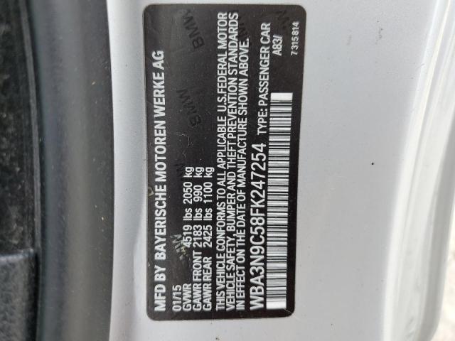 VIN WBA3N9C58FK247254 2015 BMW 4 Series, 428 XI no.12