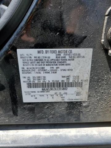 2020 Ford Ecosport Titanium VIN: MAJ6S3KL3LC355802 Lot: 56618034