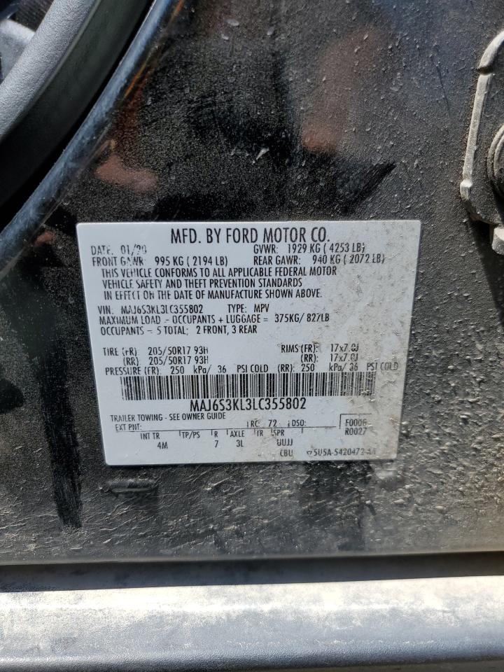 MAJ6S3KL3LC355802 2020 Ford Ecosport Titanium