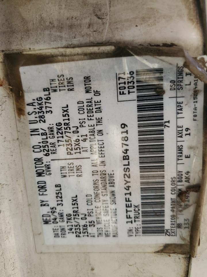 1FTEF14Y2SLB47819 1995 Ford F150