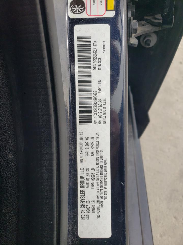 1C3CCBCB3CN305498 2012 Chrysler 200 Limited