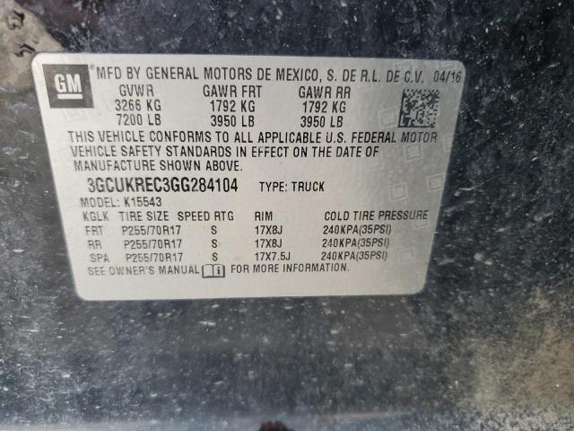 2016 CHEVROLET SLVRD 1500 3GCUKREC3GG284104