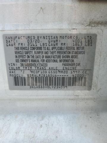 2020 Nissan Sentra Sr VIN: 3N1AB8DV0LY234039 Lot: 57298464