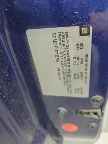 2007 Chevrolet Cobalt Lt VIN: 1G1AL15F177160266 Lot: 54401614