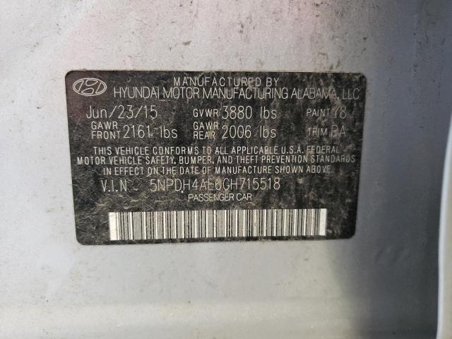 2016 HYUNDAI ELANTRA SE - 5NPDH4AE6GH715518