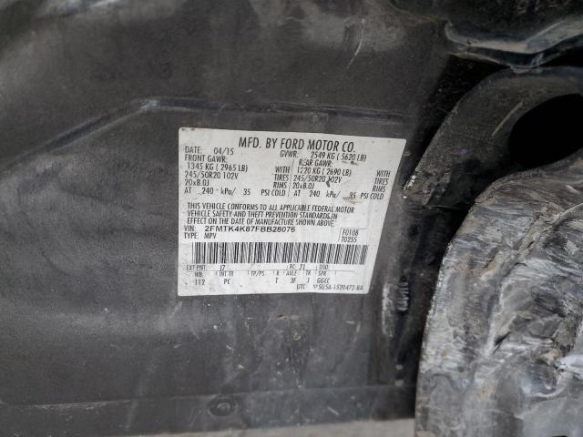 2FMTK4K87FBB28076 2015 FORD EDGE - Image 12