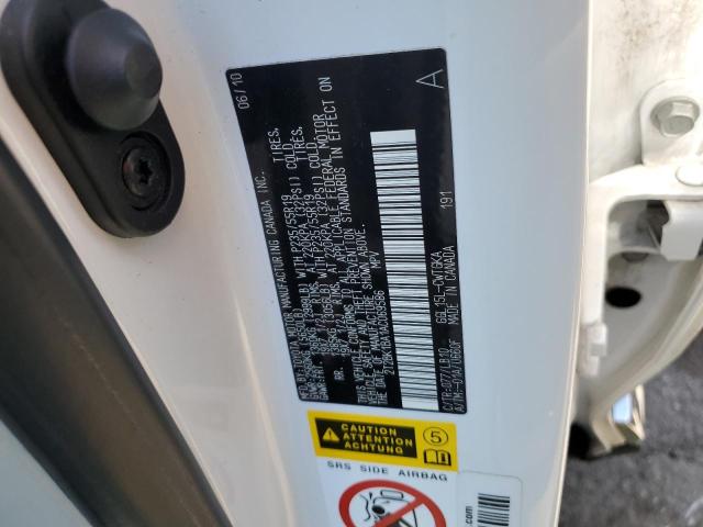 2010 Lexus Rx 350 VIN: 2T2BK1BA1AC069586 Lot: 56620344