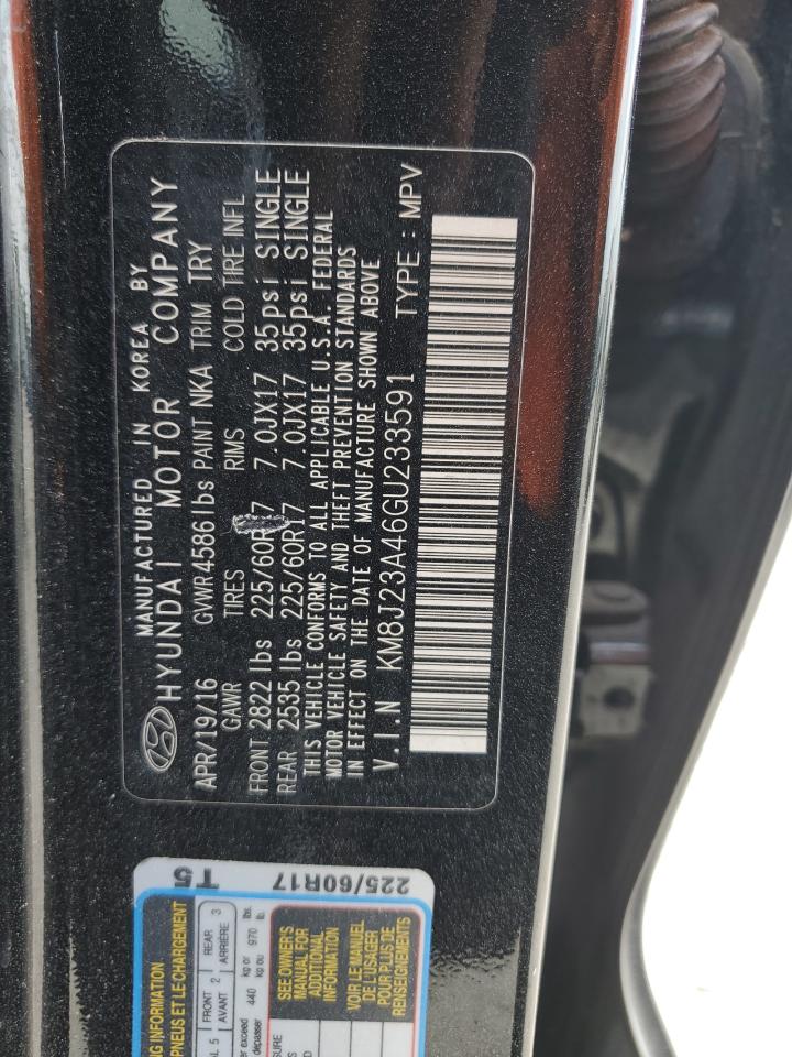 KM8J23A46GU233591 2016 Hyundai Tucson Se