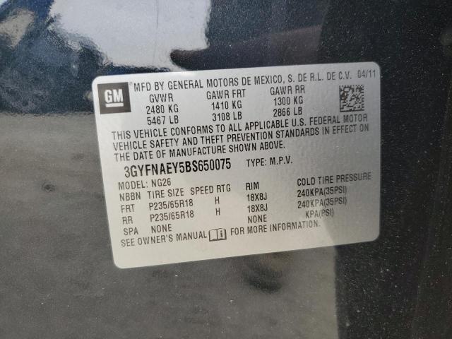 2011 Cadillac Srx Luxury Collection VIN: 3GYFNAEY5BS650075 Lot: 58126234