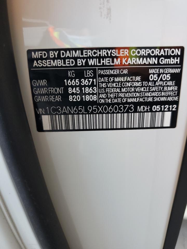 1C3AN65L95X060373 2005 Chrysler Crossfire Limited