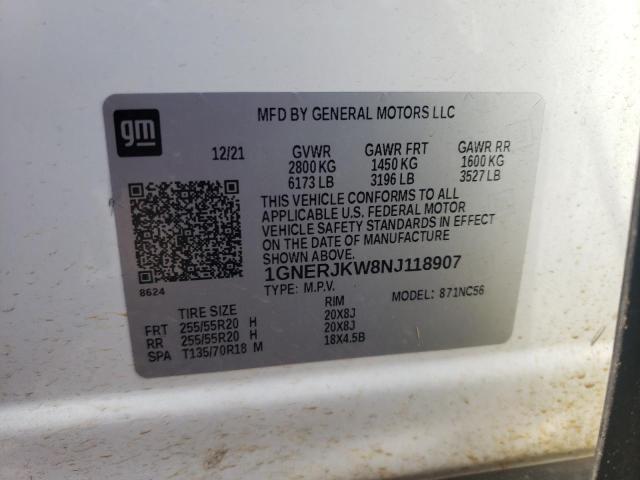 1GNERJKW8NJ118907 Chevrolet Traverse R 14