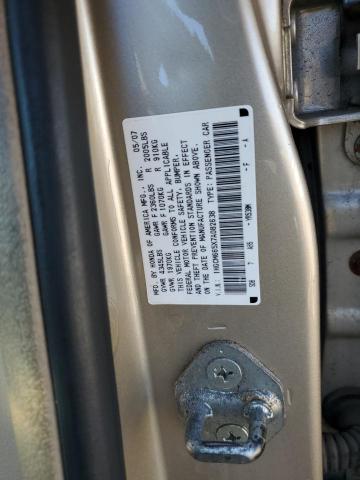 2007 HONDA ACCORD EX 1HGCM665X7A082638  57121394