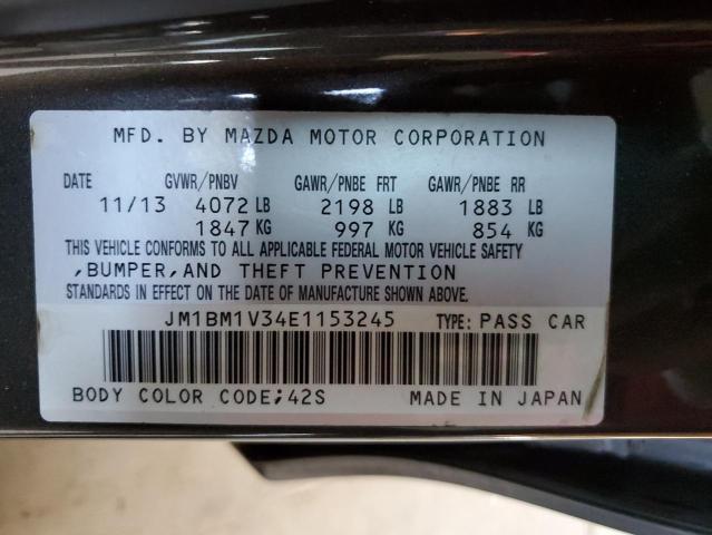 2014 Mazda 3 Touring VIN: JM1BM1V34E1153245 Lot: 53882834